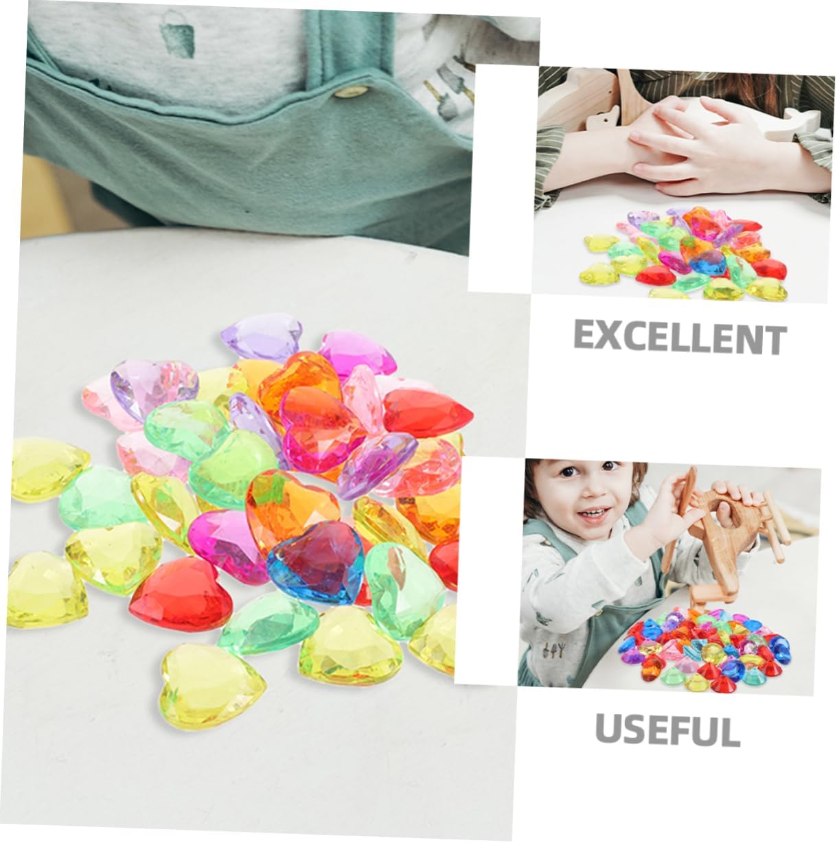 1 Set Plastic Diving Gems Treasure Toy for Kids