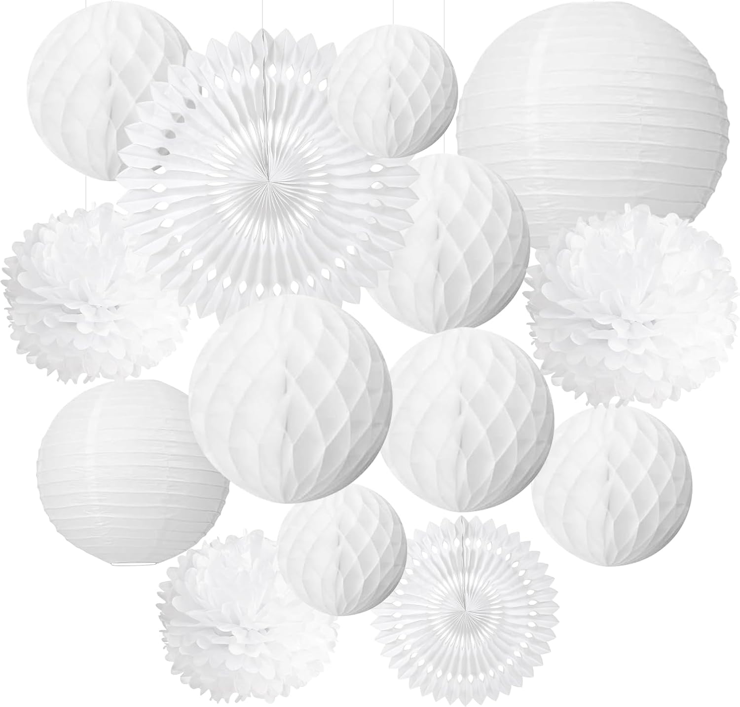 Easy Joy White Party Decoration Kit