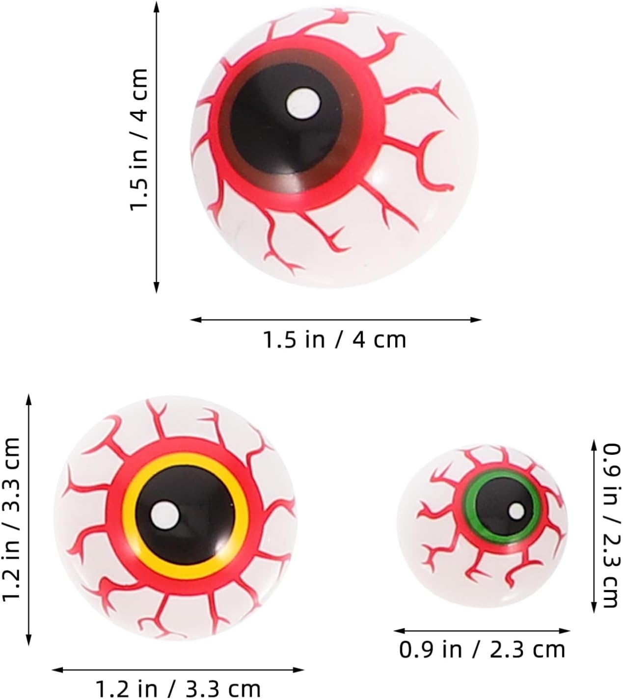 GLEAVI 36pcs Halloween Fake Eyeballs