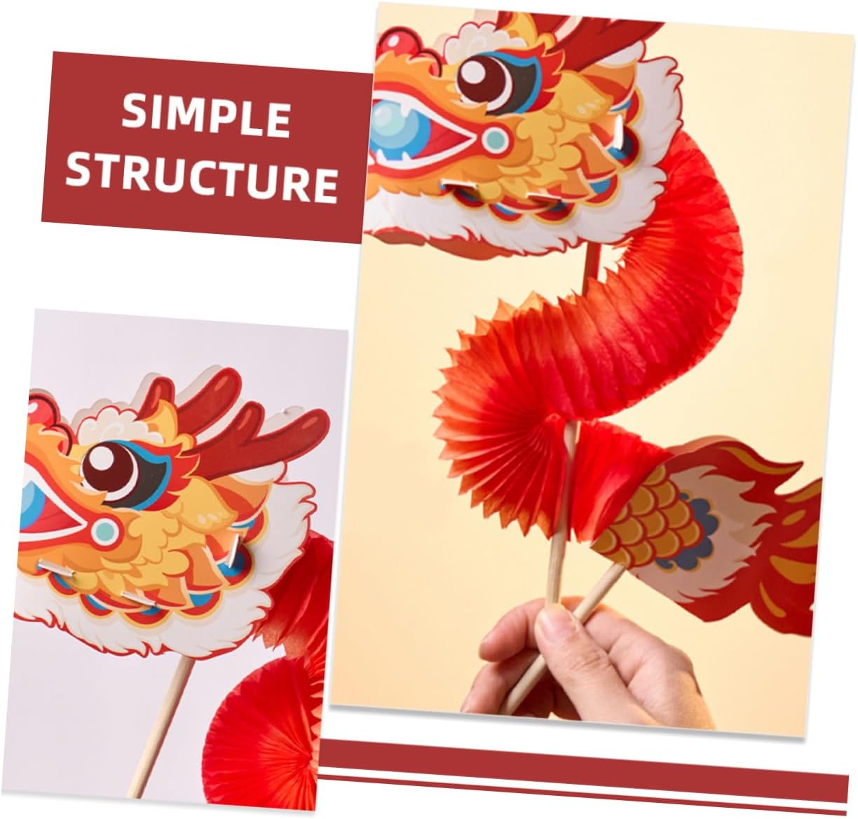 Chinese Paper Dragon Craft Kit for Celebrations