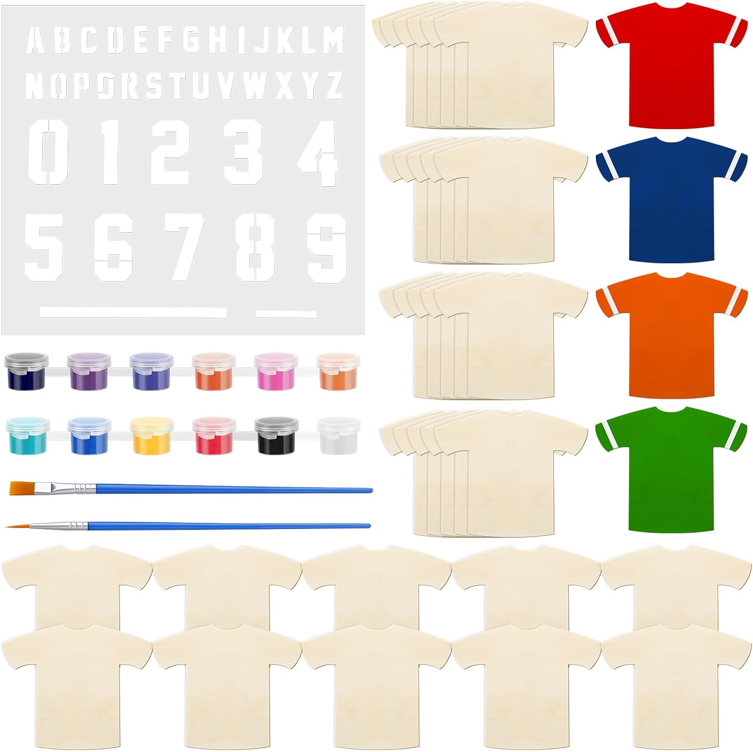 GlikCeil 36 Piece Sports Jersey Craft Kit