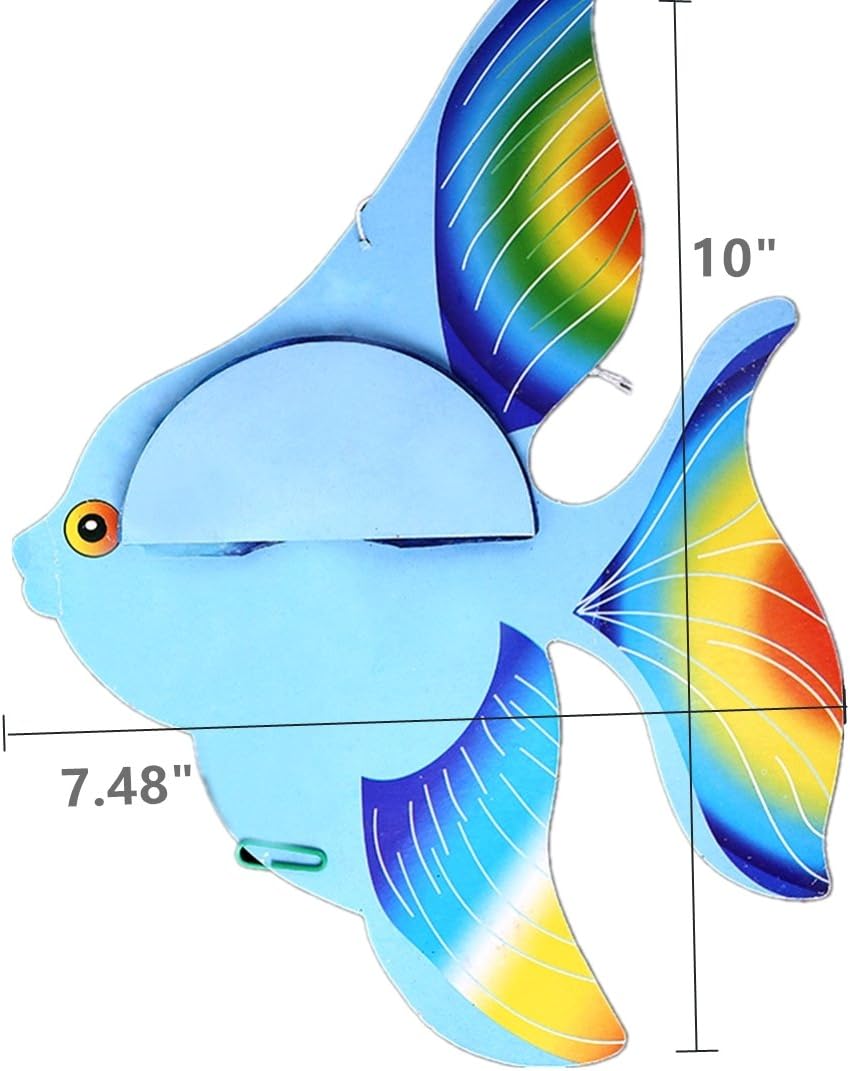 GuassLee 10pcs Tissue Fish Decorations 10 Inch