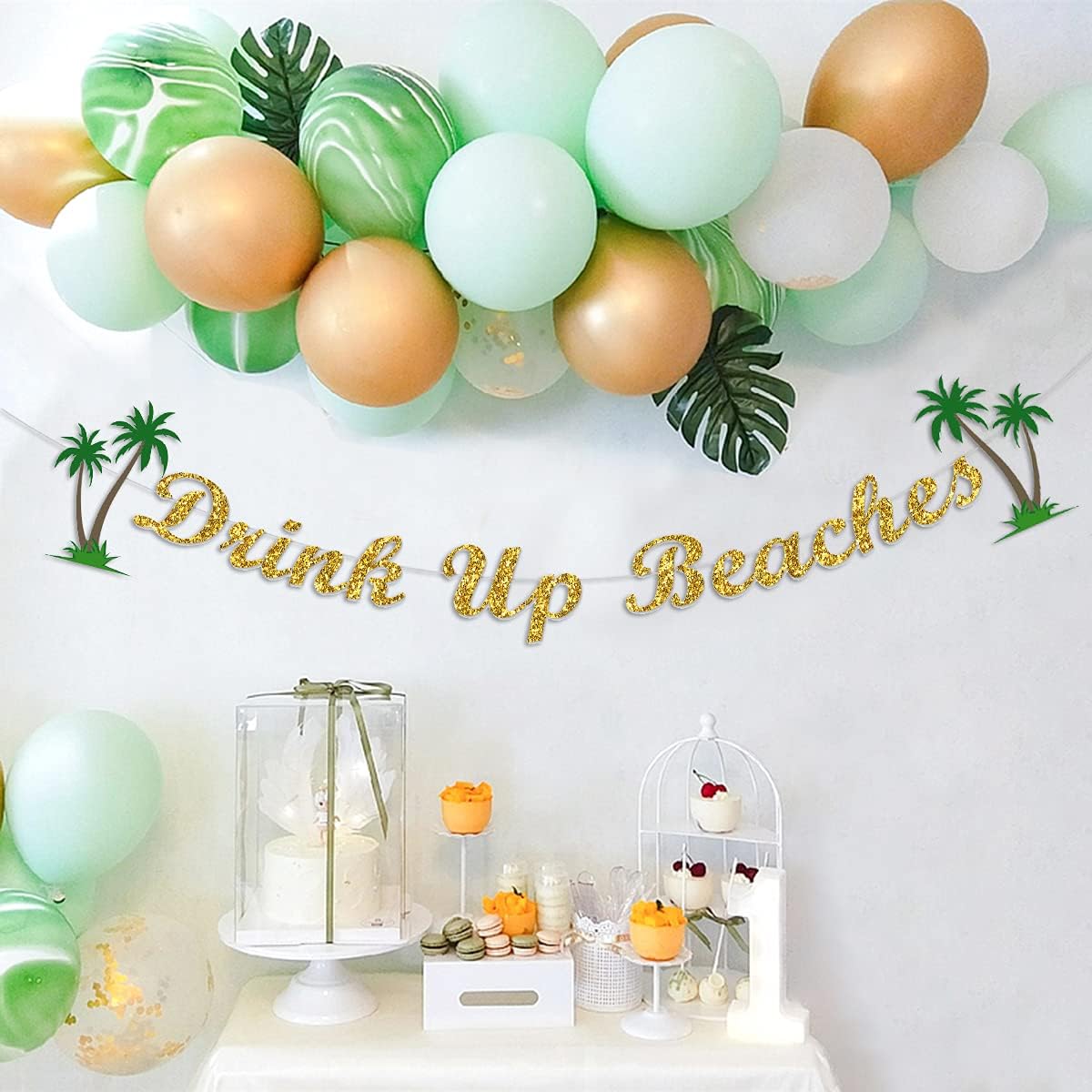 Drink Up Beaches Bachelorette Party Banner