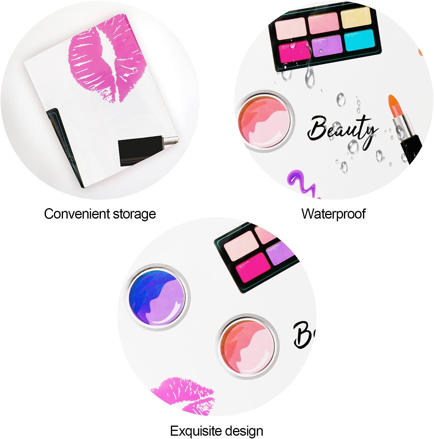 PHOGARY 2 Pack Spa Makeup Tablecovers for Party Decorations