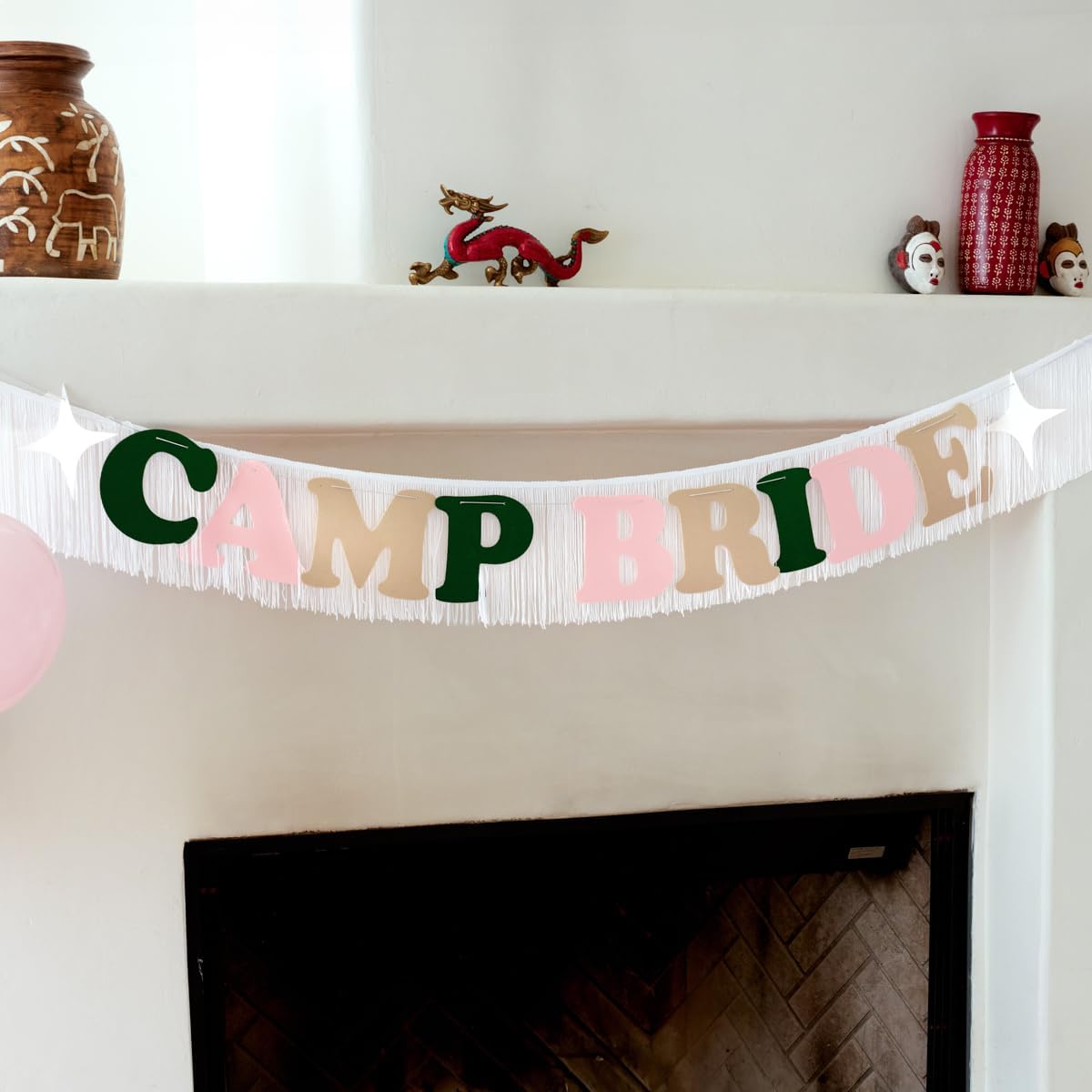 Xo Fetti Camp Bride Fringe Banner - 5 Ft