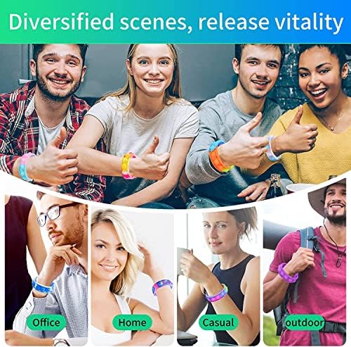 100Pcs Pop Bracelet Fidget Toys Pack for Kids and Adults