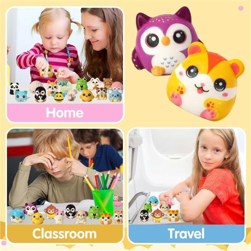 24 PCS Squishies for Kids - Party Favors and Classroom Rewards