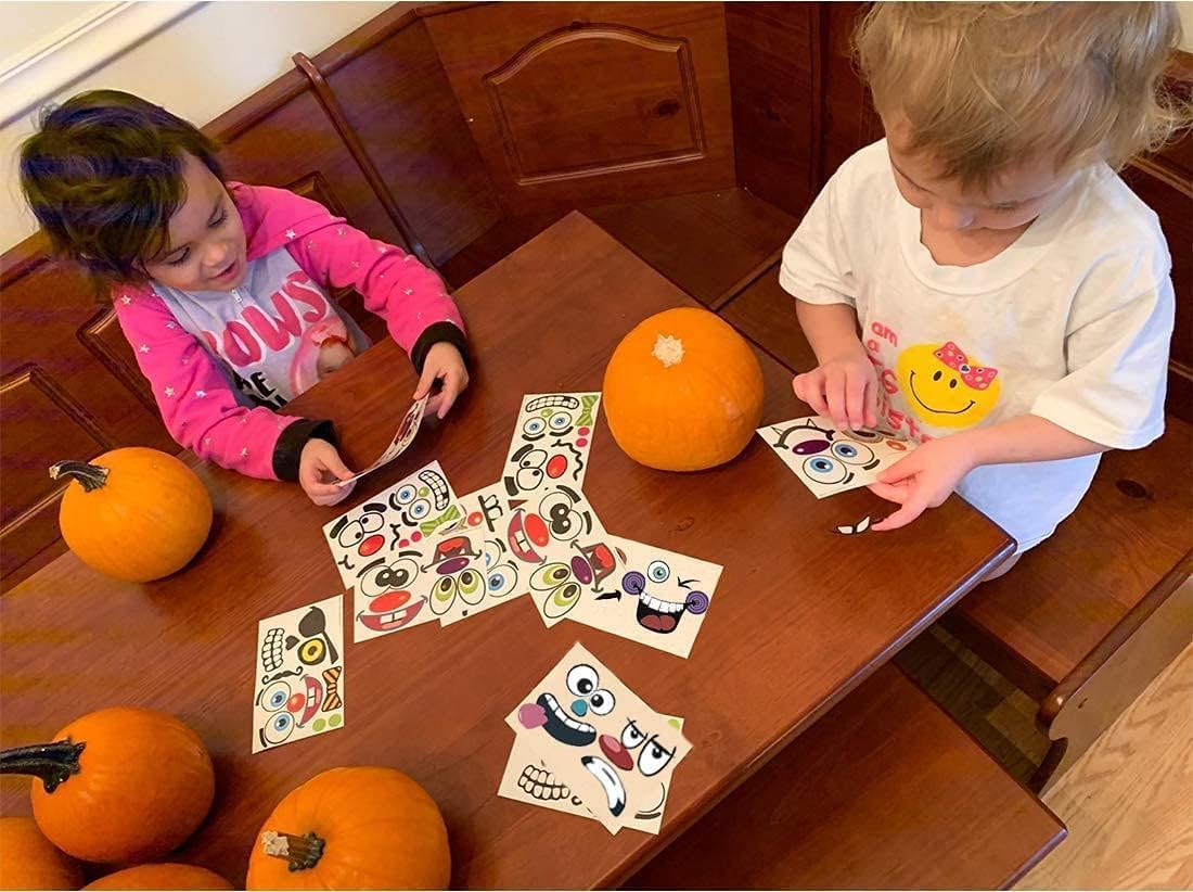 36 Pack Halloween Pumpkin Stickers for Kids and Toddlers