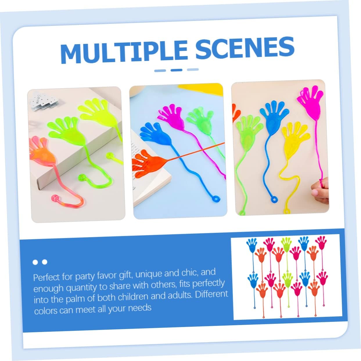 50pcs Elastic Toys for Kids Fun Stretchy Party Favors