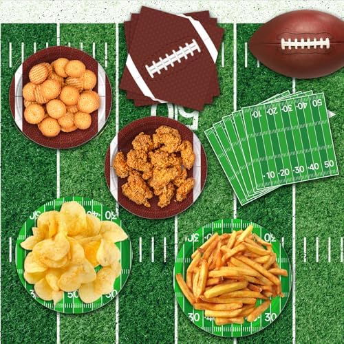 Football Party Supplies Kit Serve 50