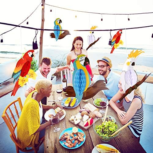 Tuparka 6pcs Tropical Birds Hanging Decorations