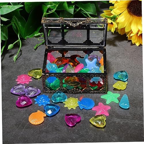 KESYOO Pirate Treasure Chest Pool Toy Diving Gems