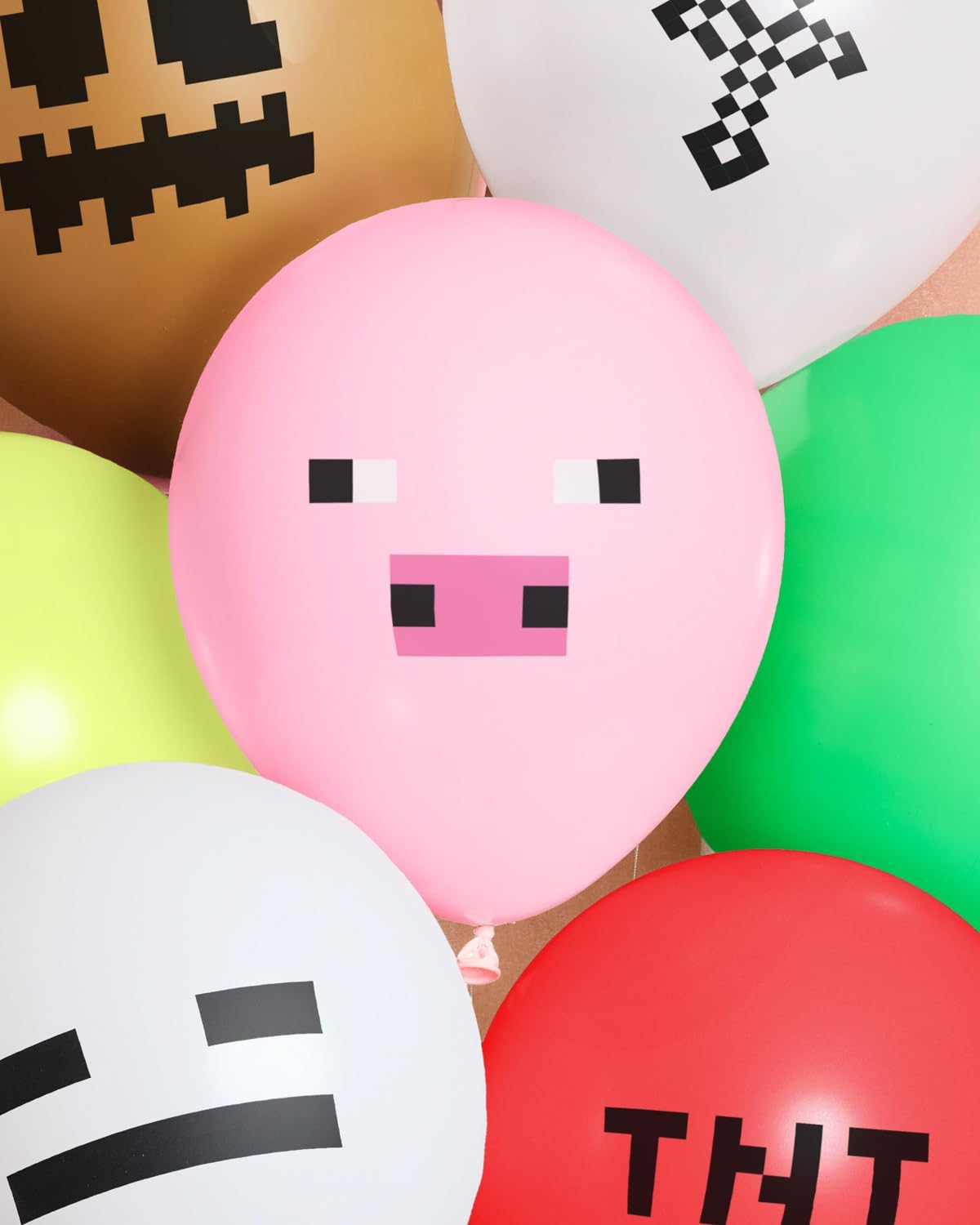 Xo Fetti Mining Video Game Balloons 25pk 12 Inch