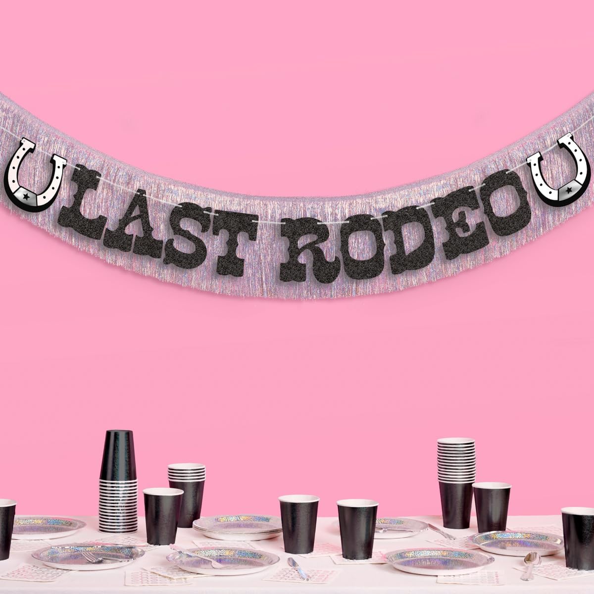Xo Fetti Last Rodeo Fringe Banner 55 Ft