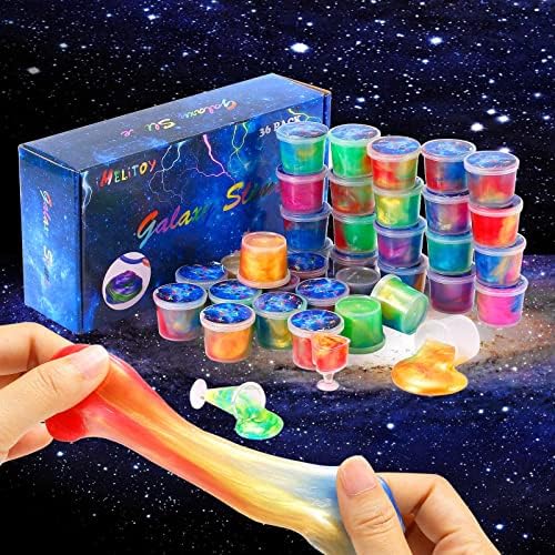 Galaxy Slime Kit for Kids 36 Pack Mini Party Favors