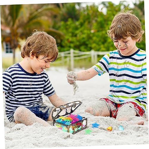 VANZACK Pirate Treasure Chest Glowing Stones Pool Toy Favors