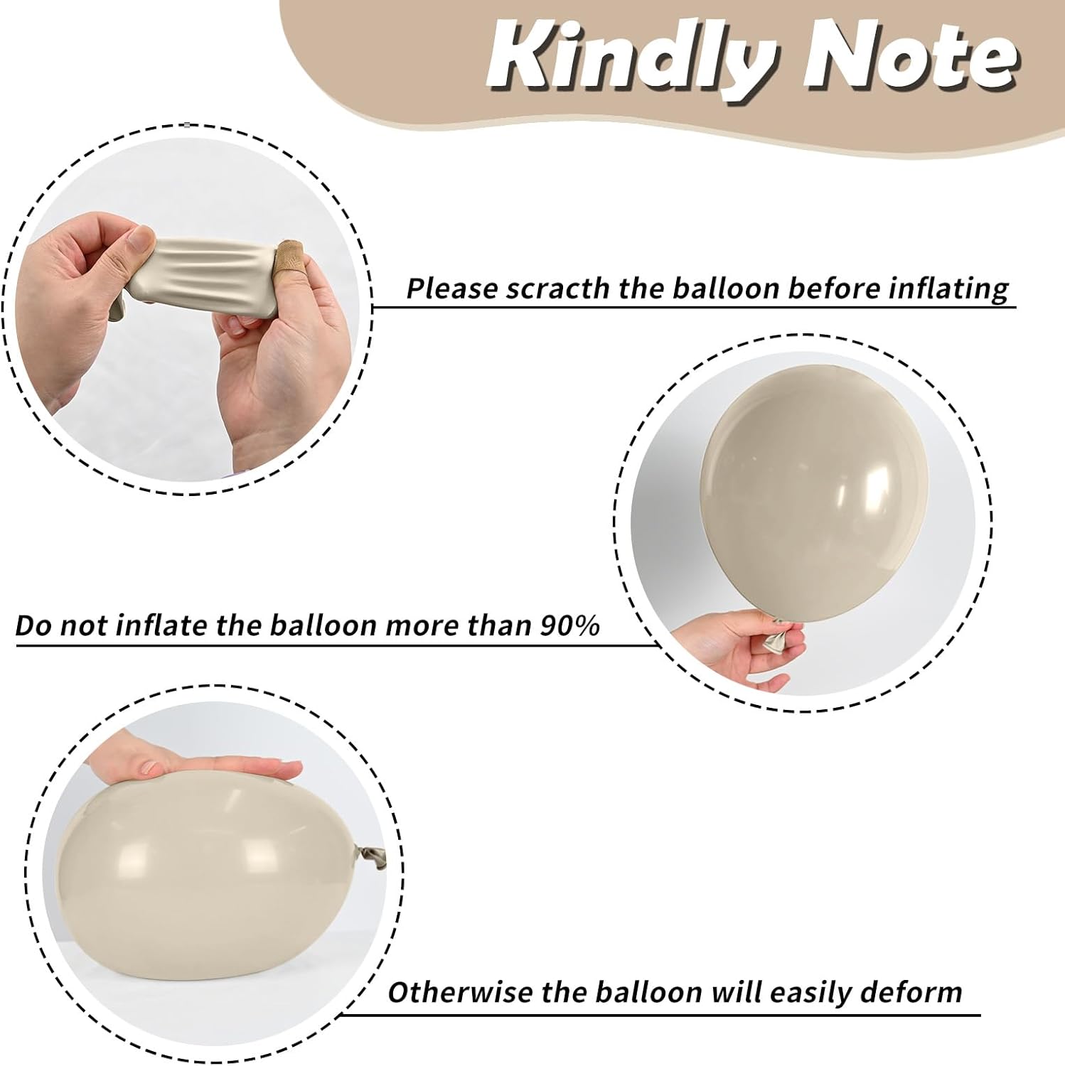 Pearl White Gold Balloons for Wedding and Parties