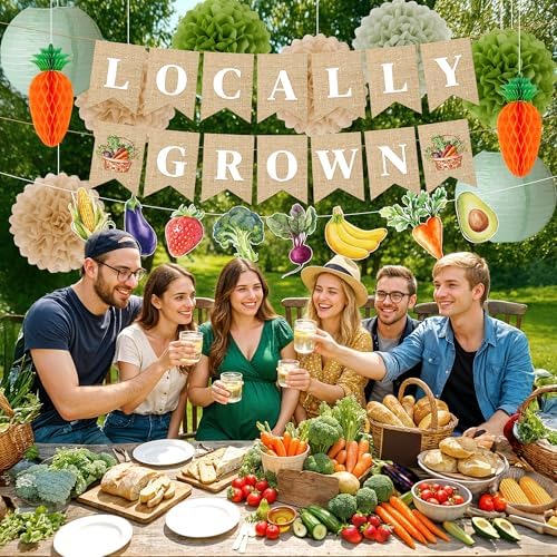 Kriyokiaa Farmers Market Baby Shower Decor Kit 12PCS