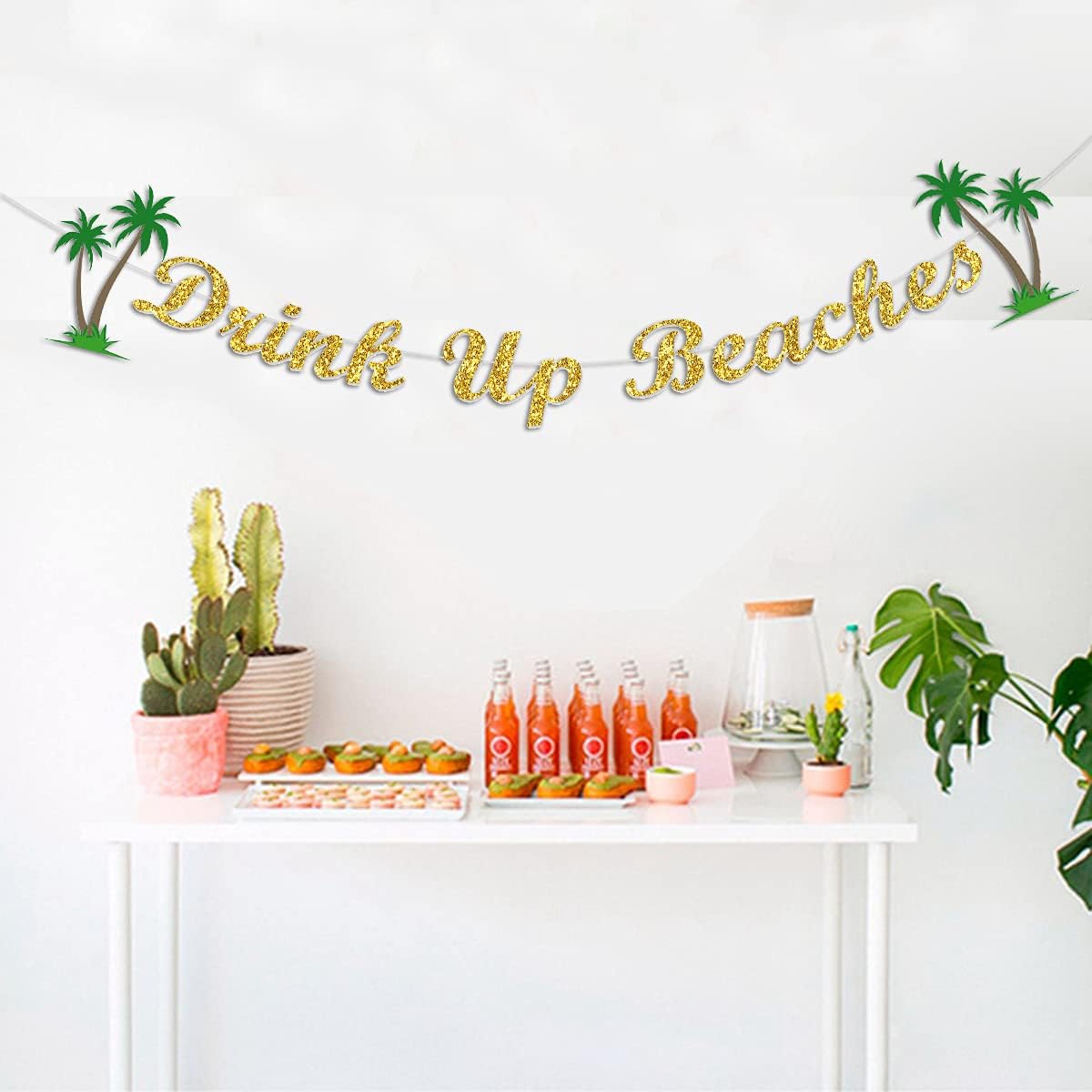 Drink Up Beaches Bachelorette Party Banner
