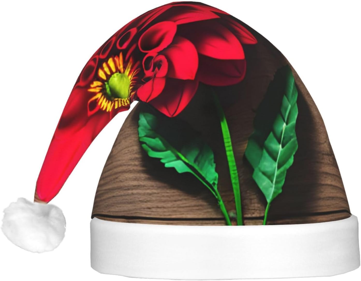 QINZHENG LED Light Up Santa Hat for Adults