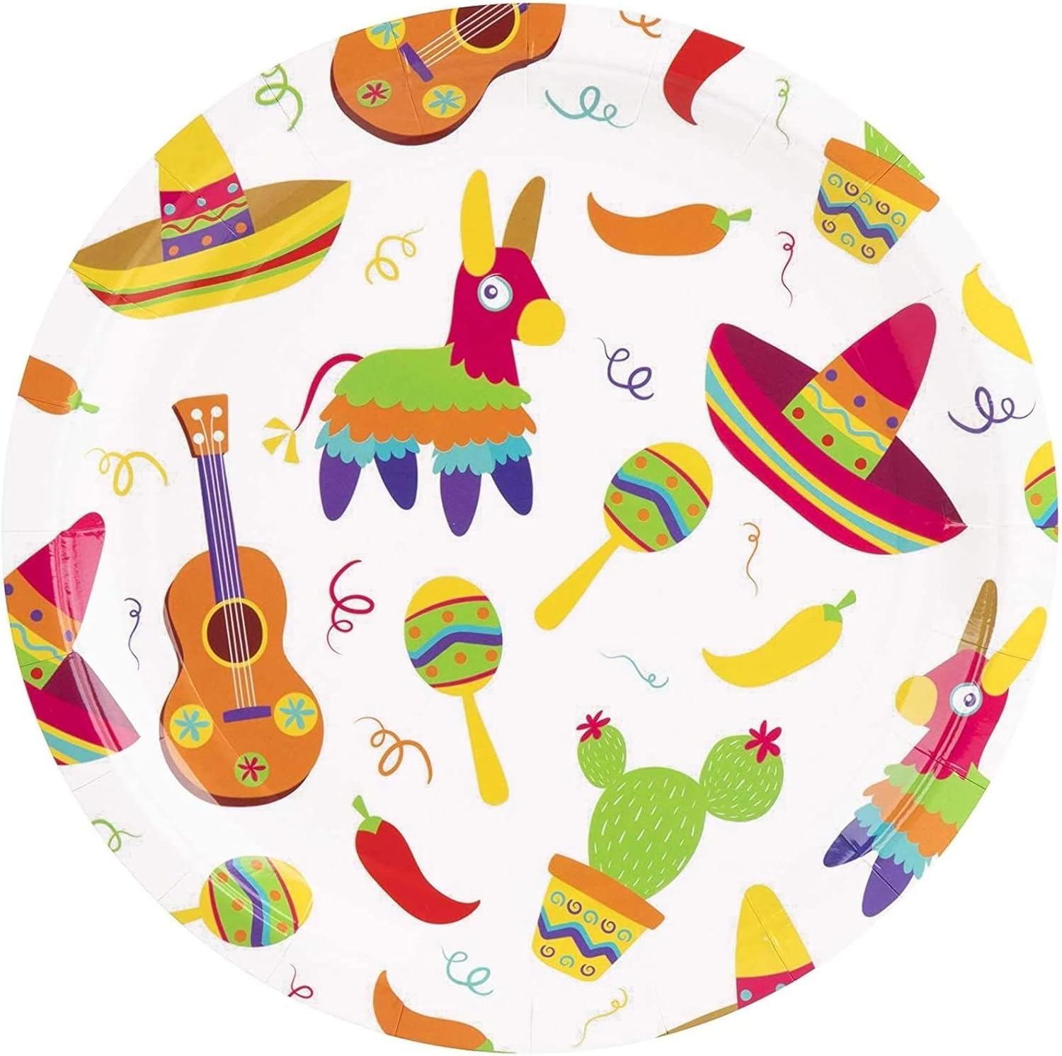 BLUE PANDA 144 Piece Fiesta Dinnerware Set Serves 24
