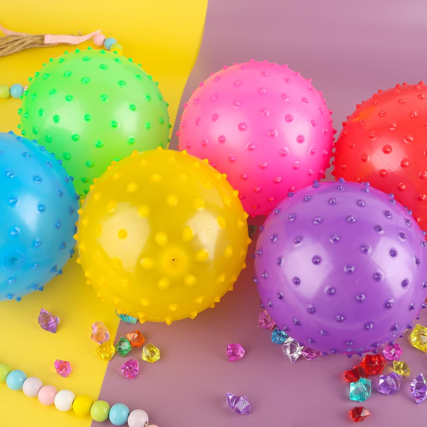 LOVEINUSA 8PCS Bounce Balls for Kids Party Favors