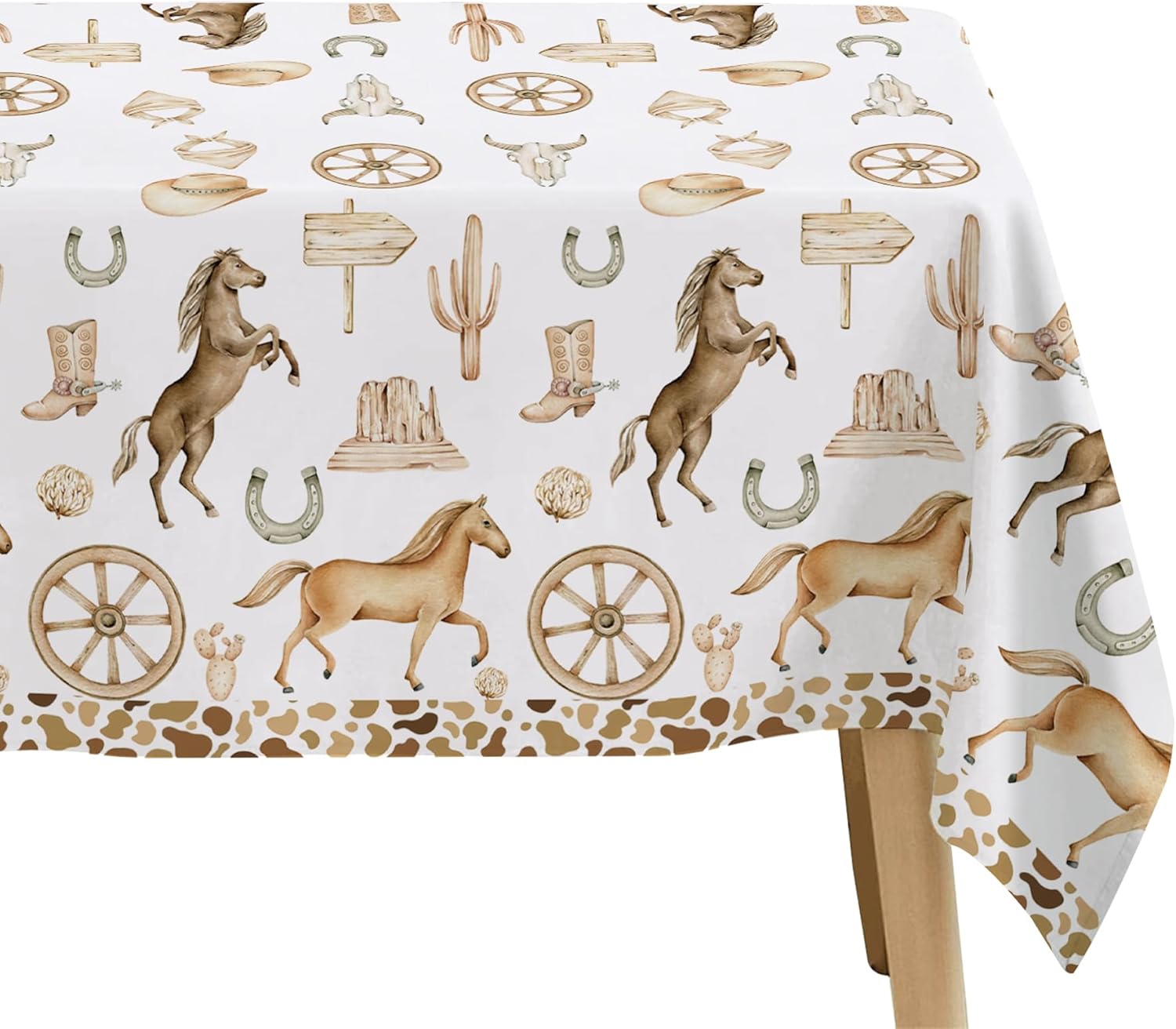 Western Cowboy Party Decorations Tablecloth 3 Pack