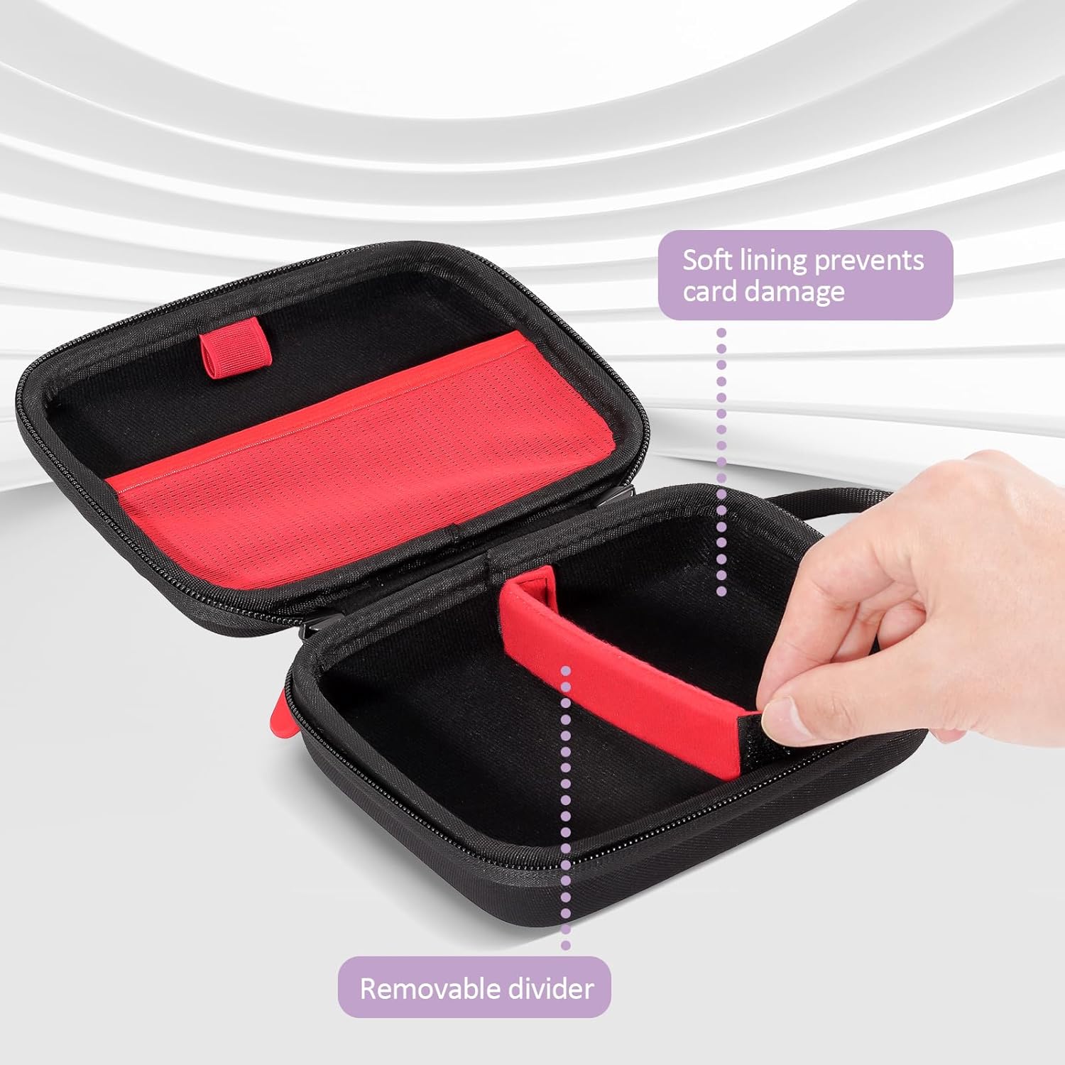 ProCase Hard Card Game Carrying Case - Black