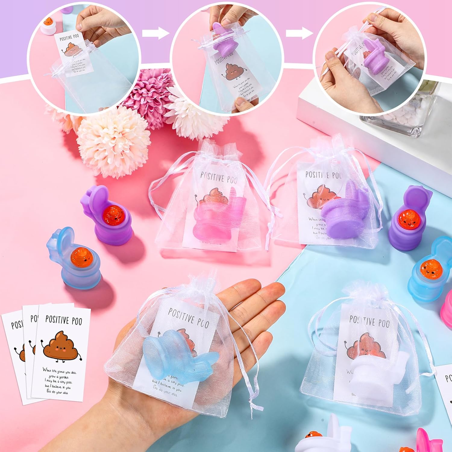HyDren 24 Piece Funny Poo Stress Relief Toy Set