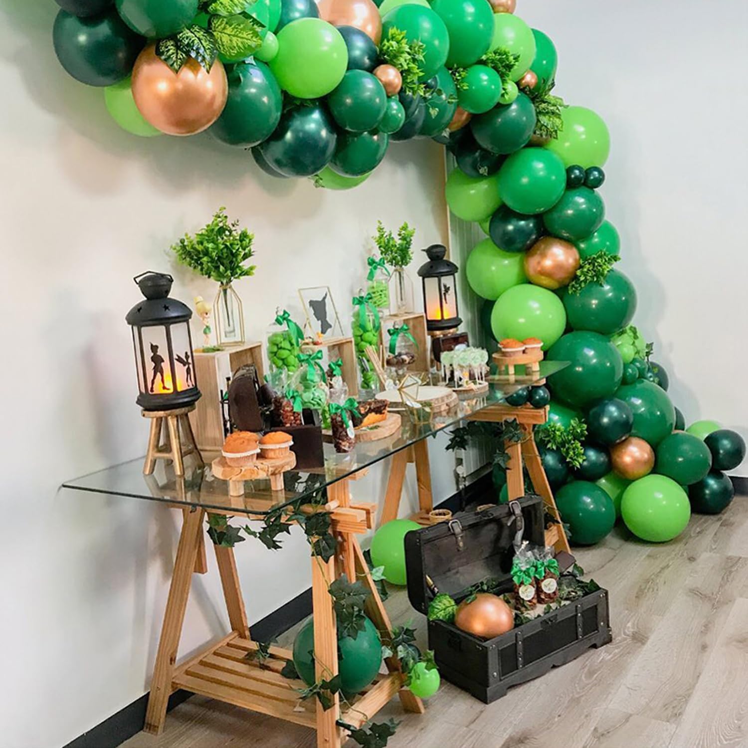Zesliwy 100pc 12 Inch Green Latex Balloons Set