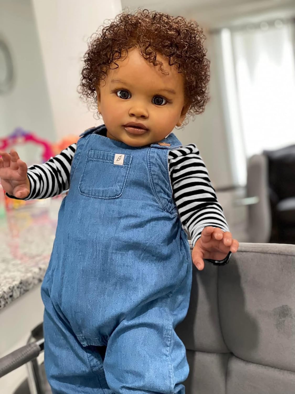 RXDOLL Reborn Baby Doll Black Boy 26 Inch Realistic