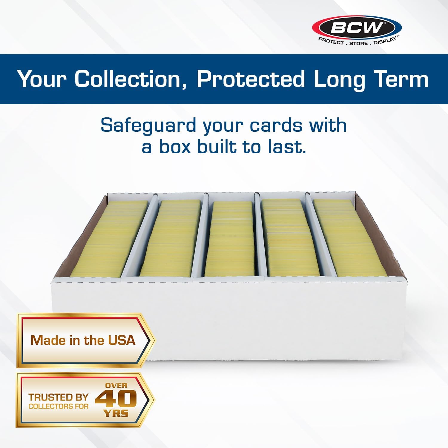 BCW 5000ct Trading Card Storage Boxes 5 Pack