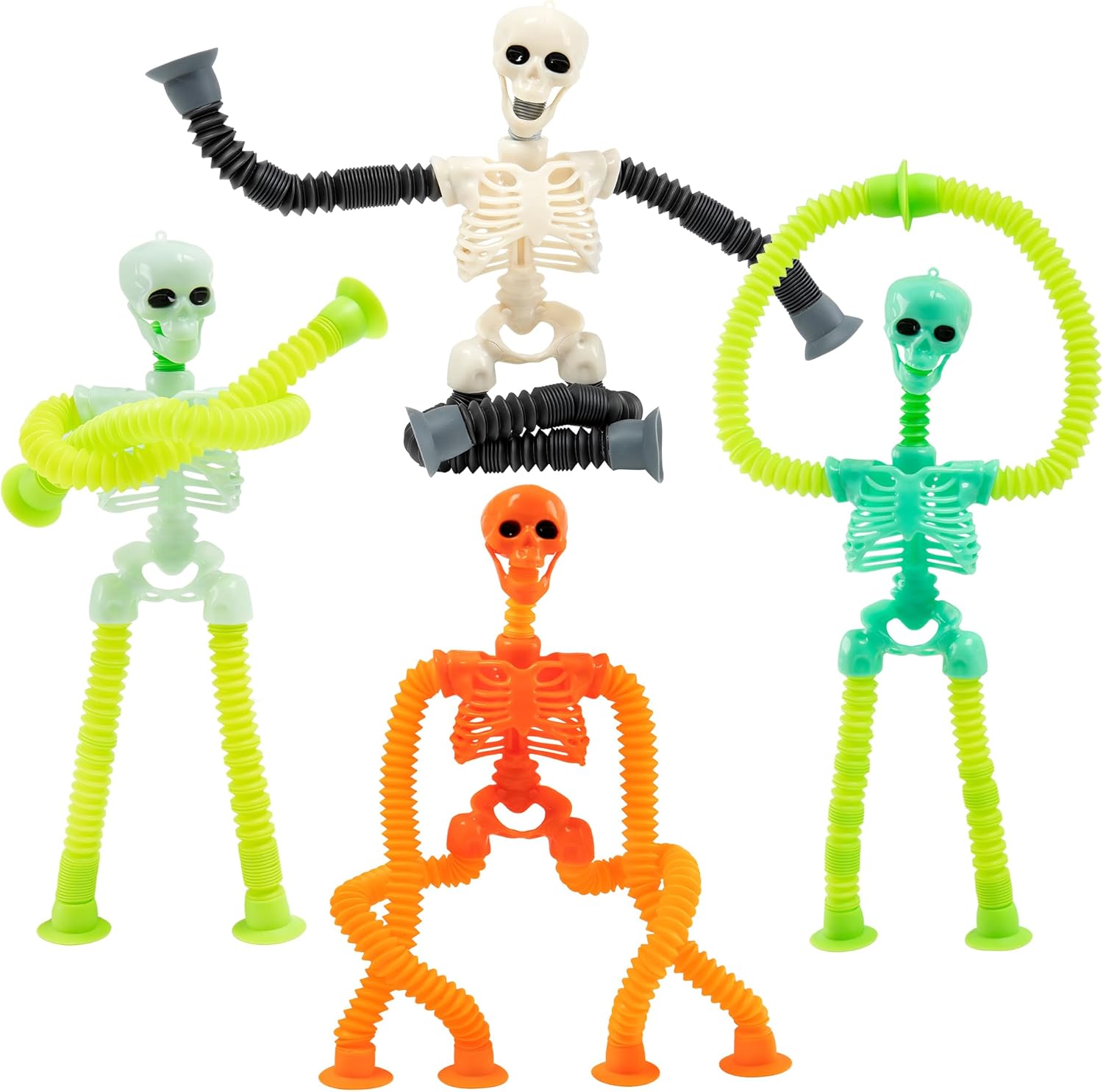 4 Pack Stretchy Skeleton Fidget Toys for Kids