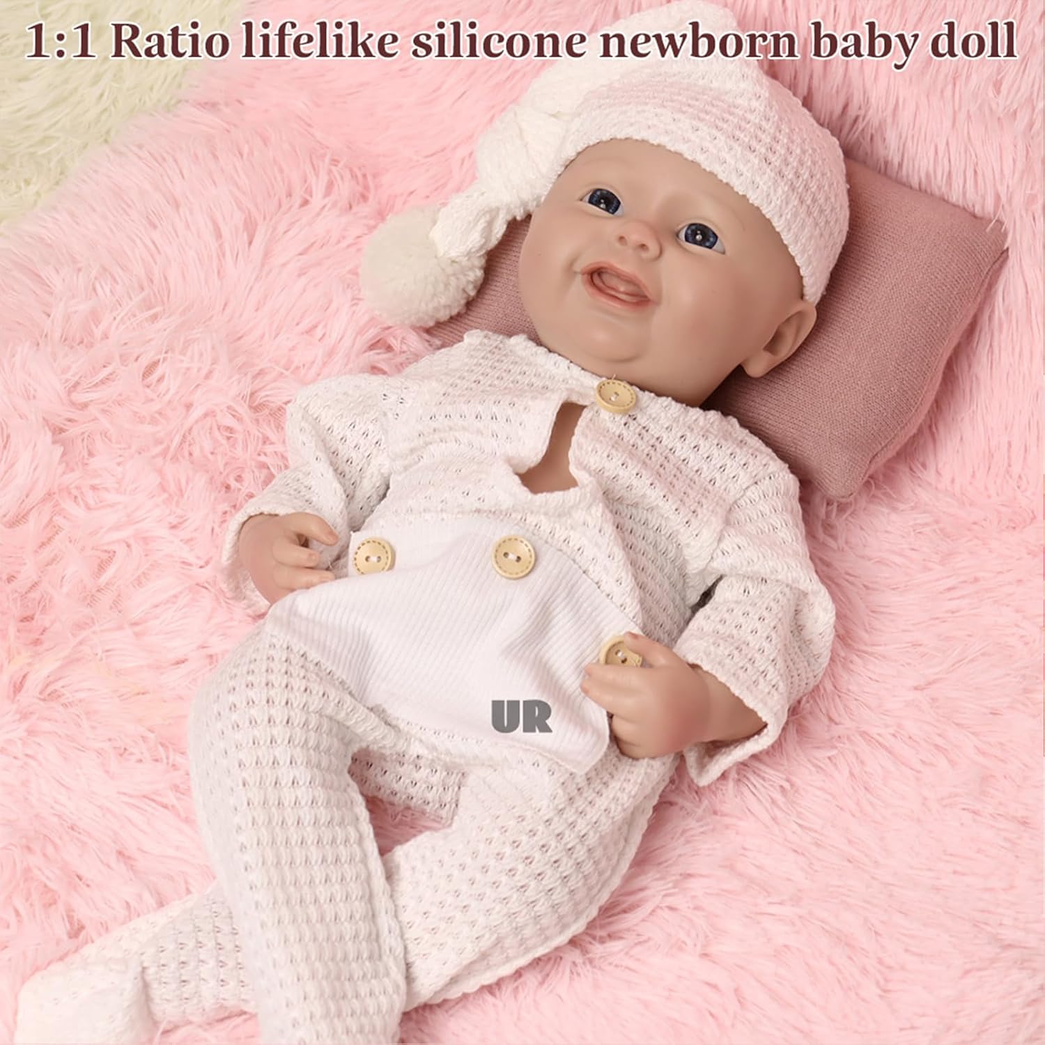 18 Inch Realistic Silicone Reborn Baby Doll Girl