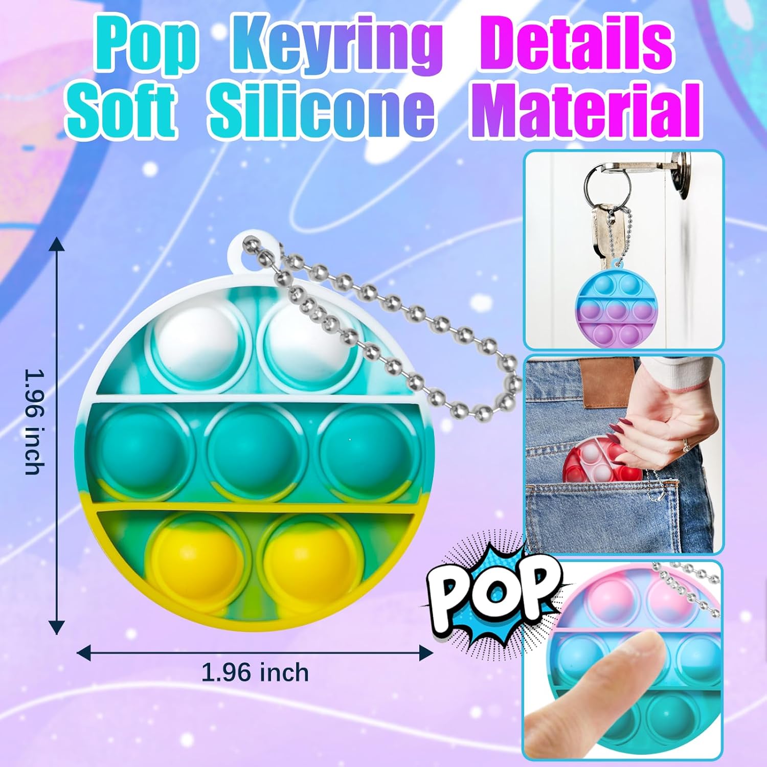 24PCS Pop Fidget Toys for Kids Party Favors