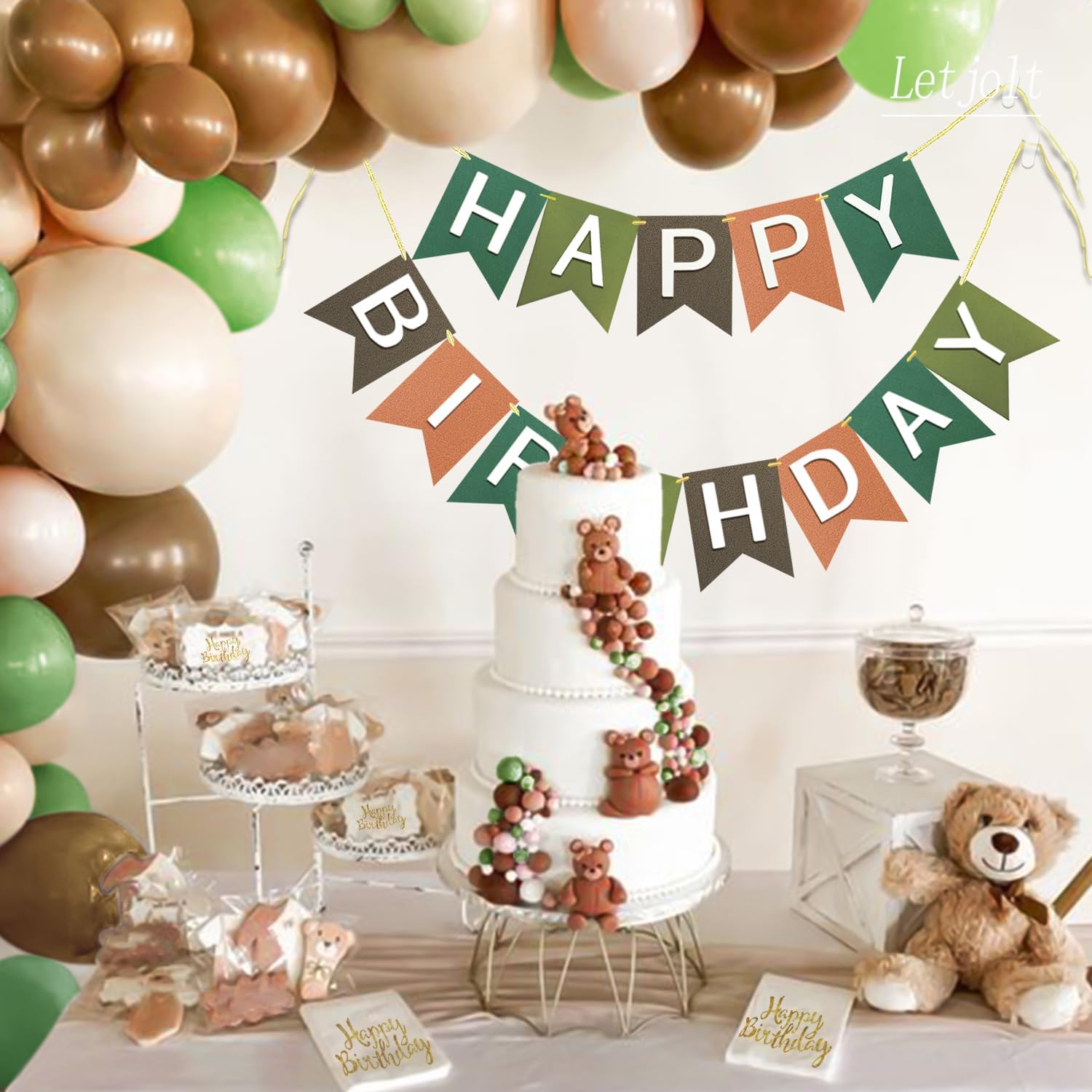 Letjolt Happy Birthday Banner Garland Decorations 13pcs