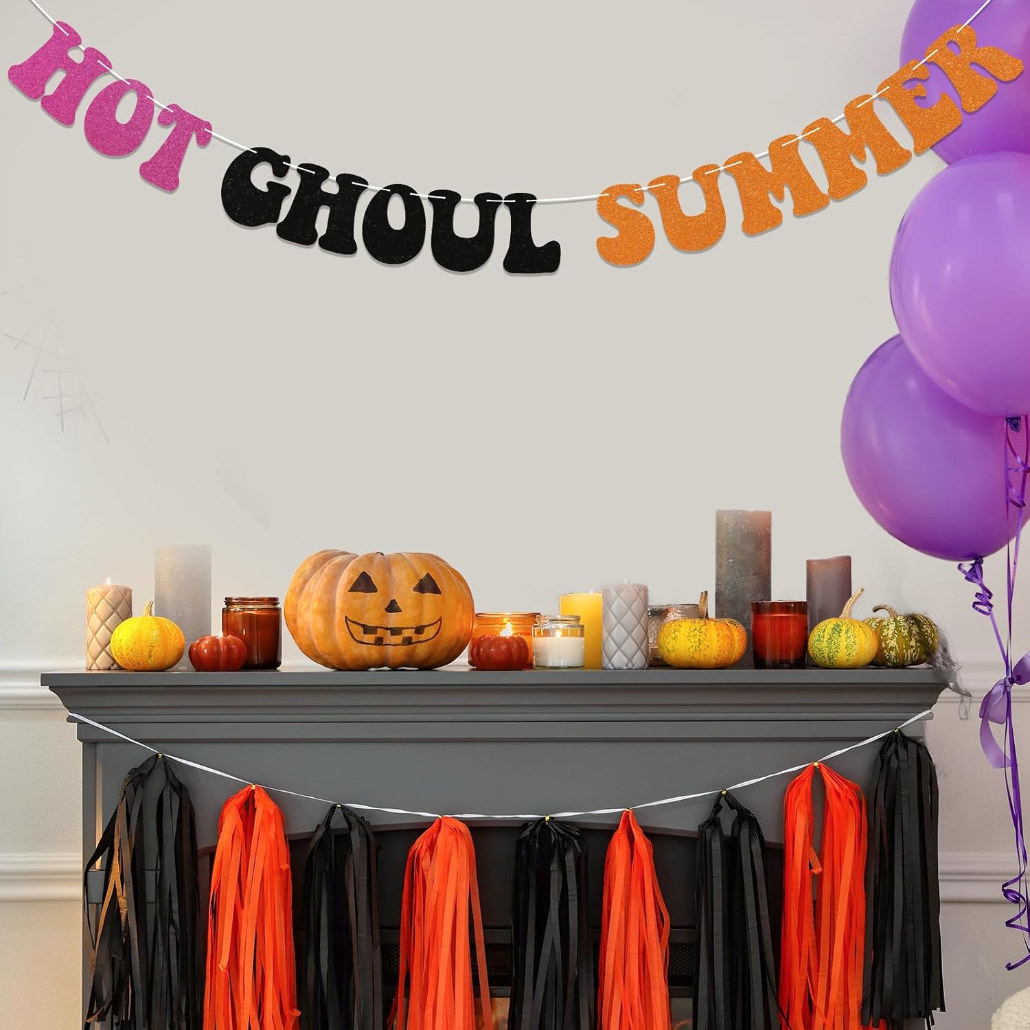 Hot Ghoul Summer Halloween Party Banners