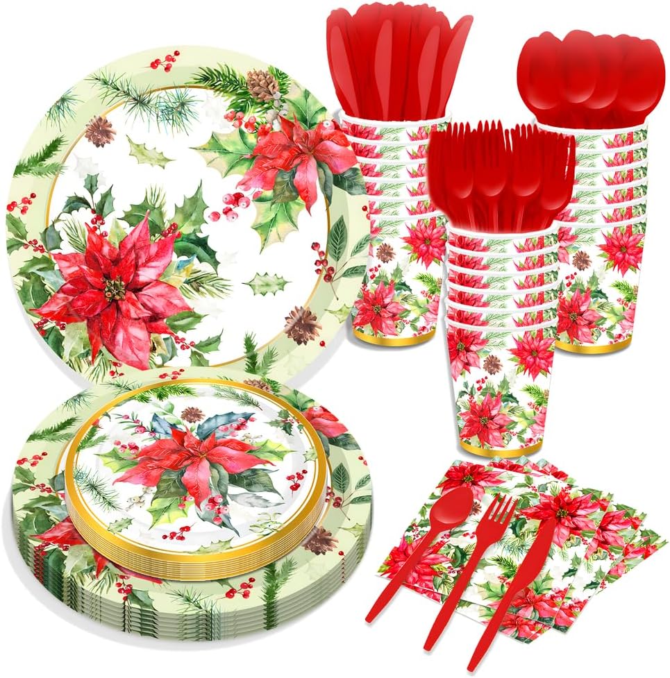 116 Pcs Christmas Leaves Party Decorations Set