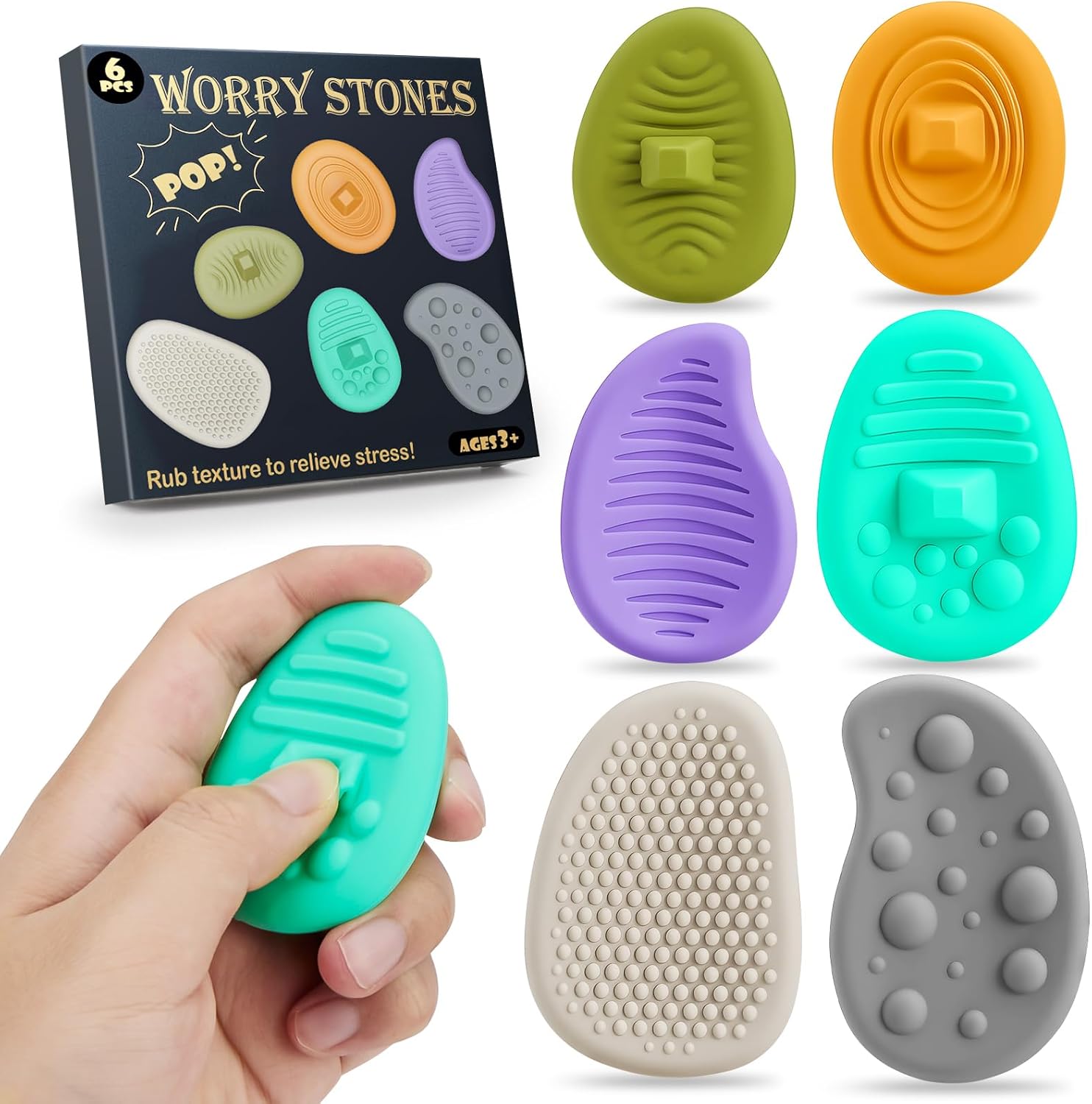 VoMii 6 Pack Fidget Toys for Stress Relief and Anxiety