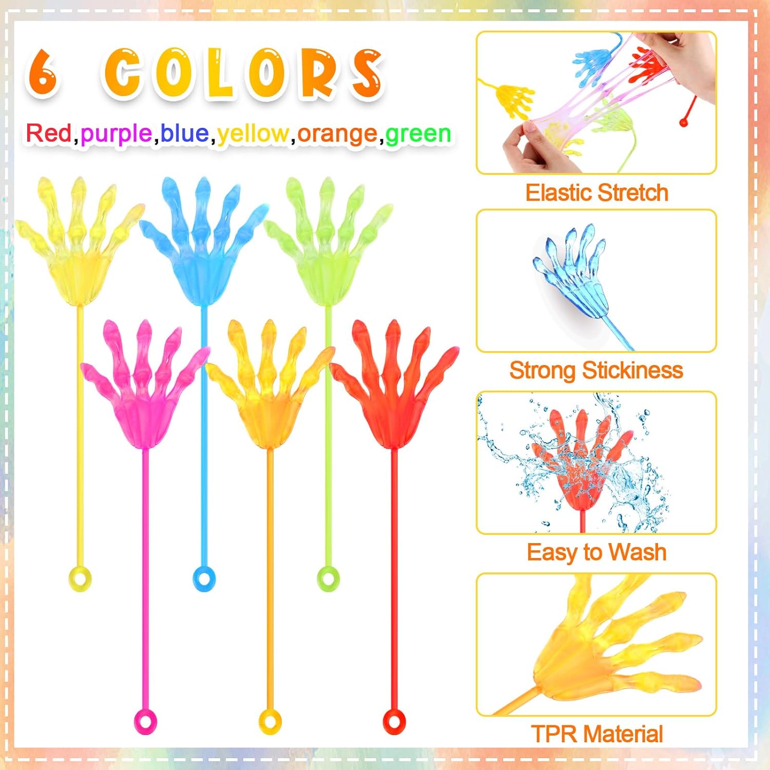 Shappy 300 Pcs Halloween Sticky Hands Party Favors