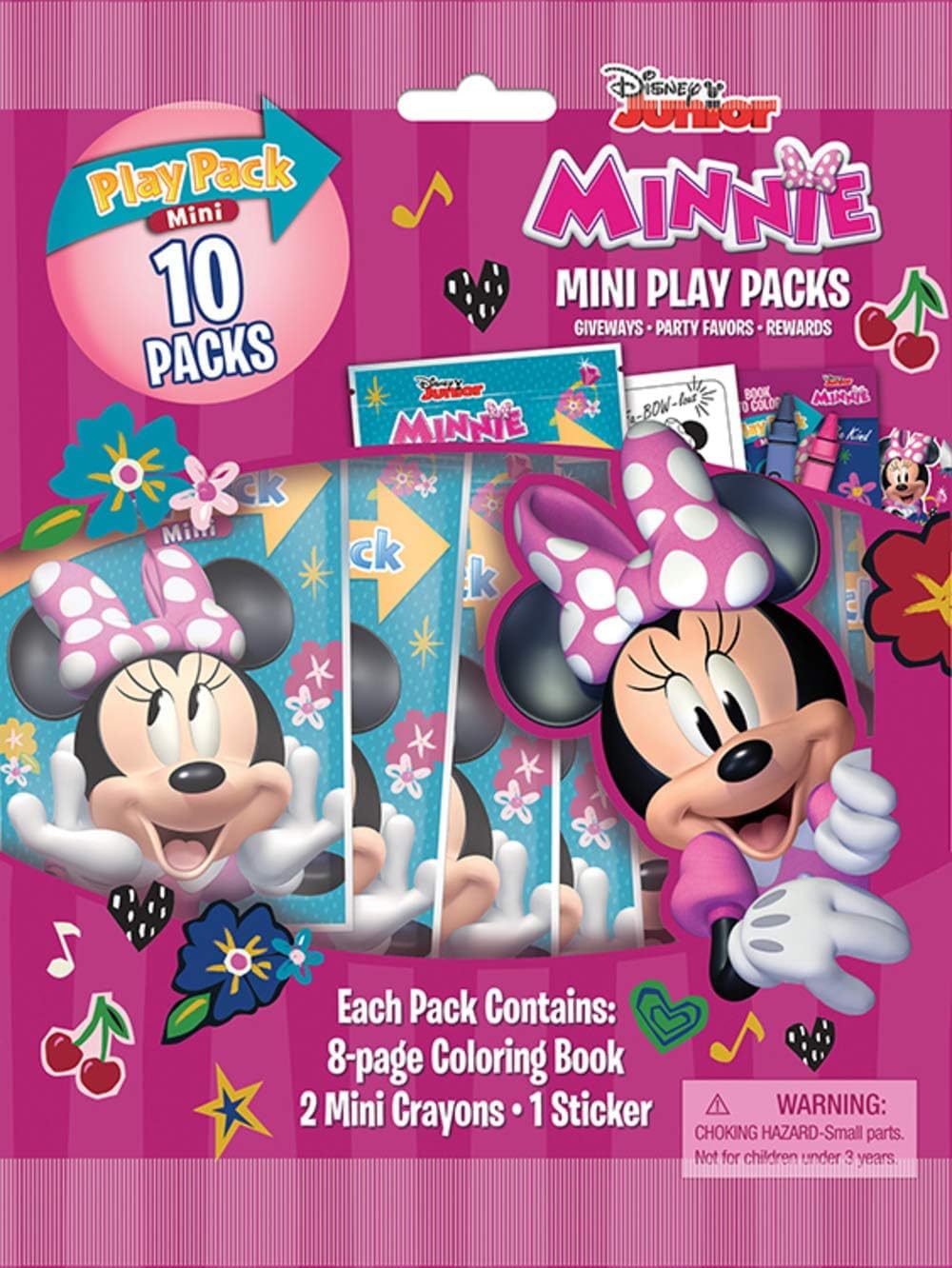 Minnie Mouse Play Pack 10-Pack Disney Party Favors
