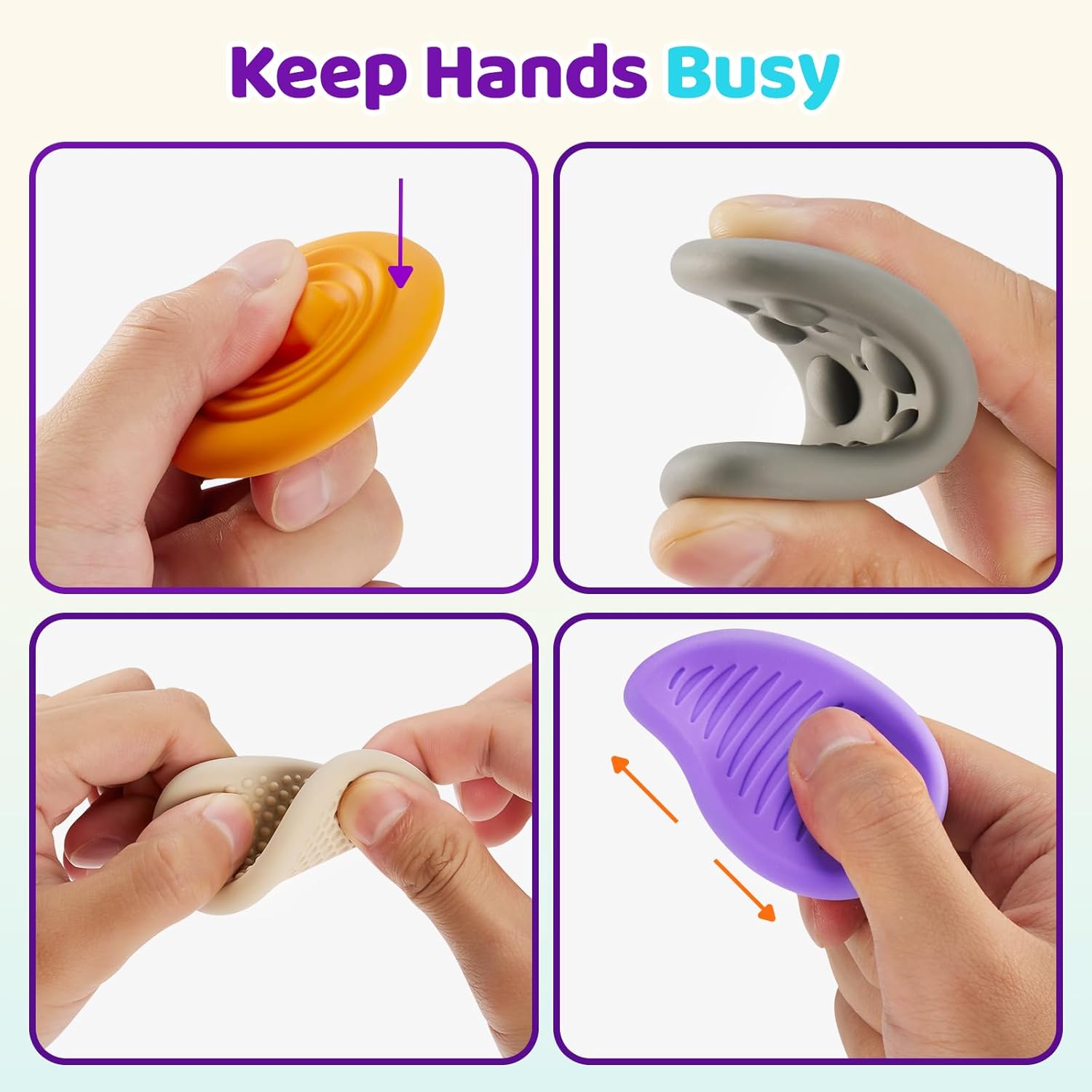 VoMii 6 Pack Fidget Toys for Stress Relief and Anxiety