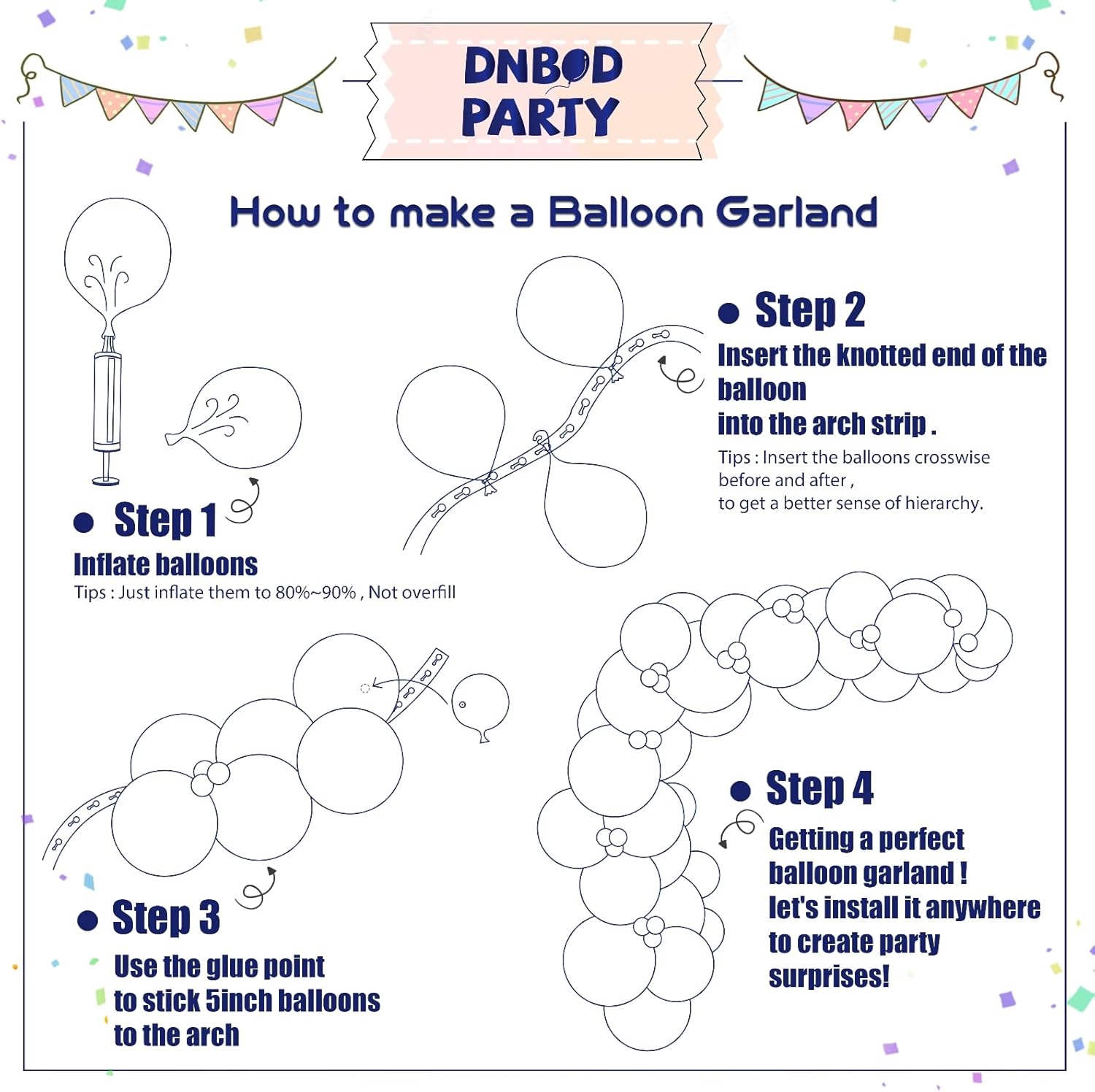 Tropical Balloon Arch Kit 129Pcs for Summer Parties