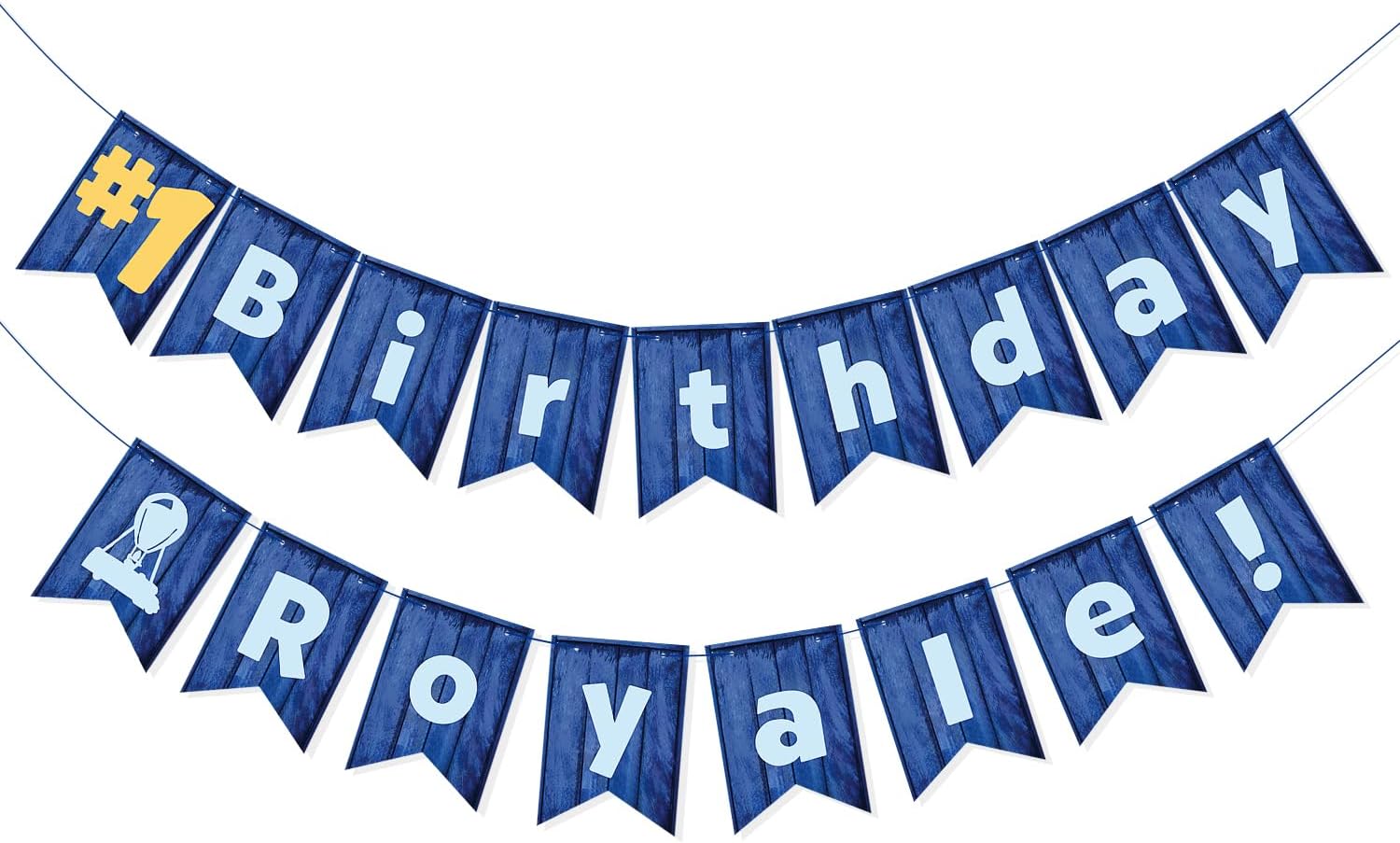 Video Game Theme Birthday Banner Victory Royale