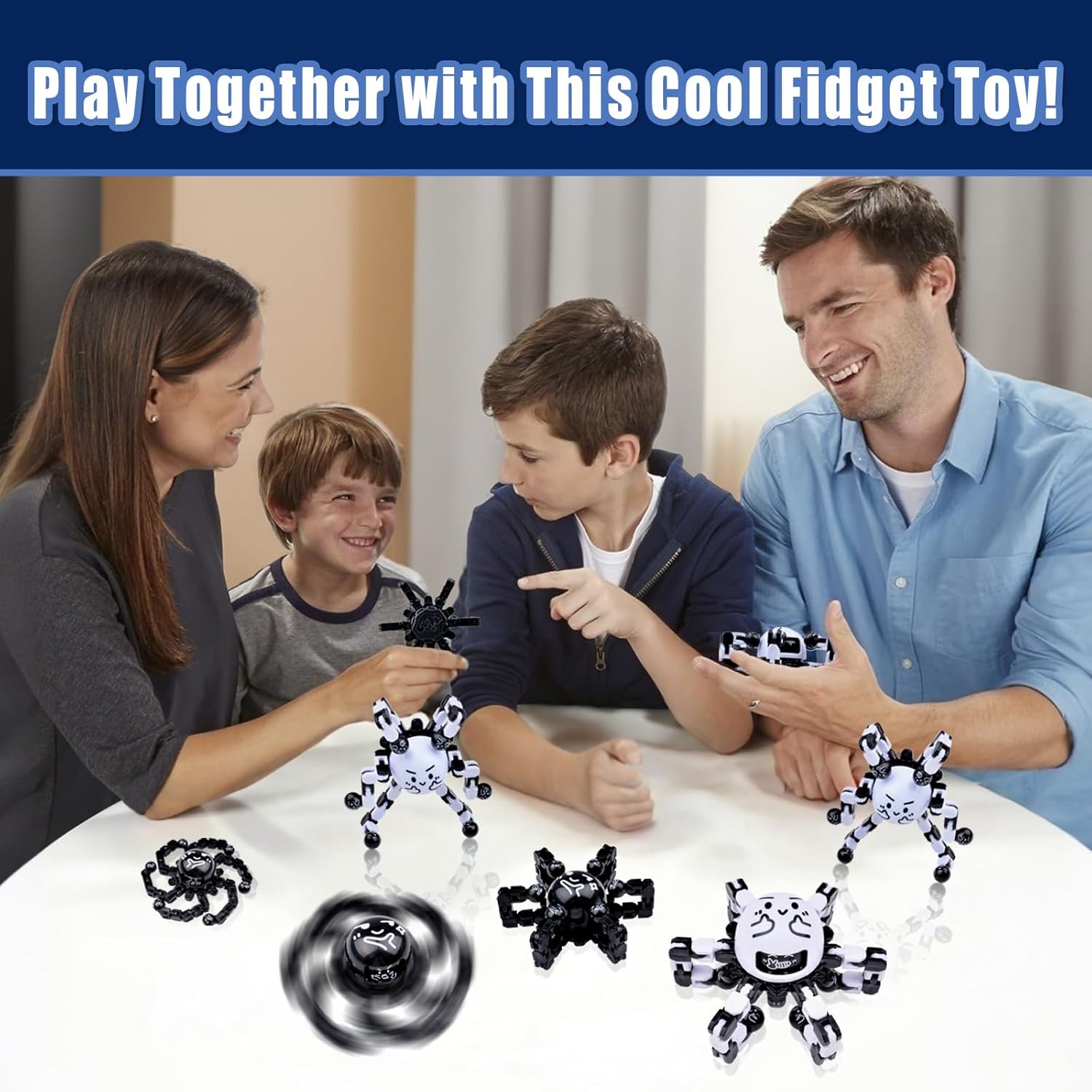 Transformable Fidget Spinners for Adults and Kids
