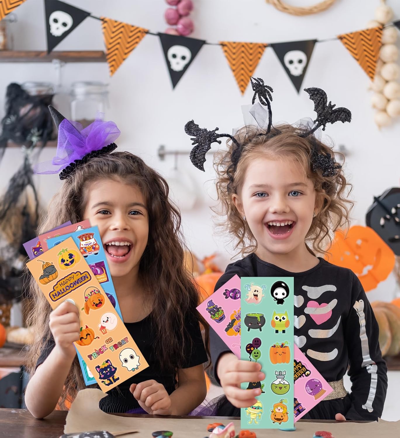 Halloween Stickers for Kids - 400PCS 40 Sheets Party Decorations