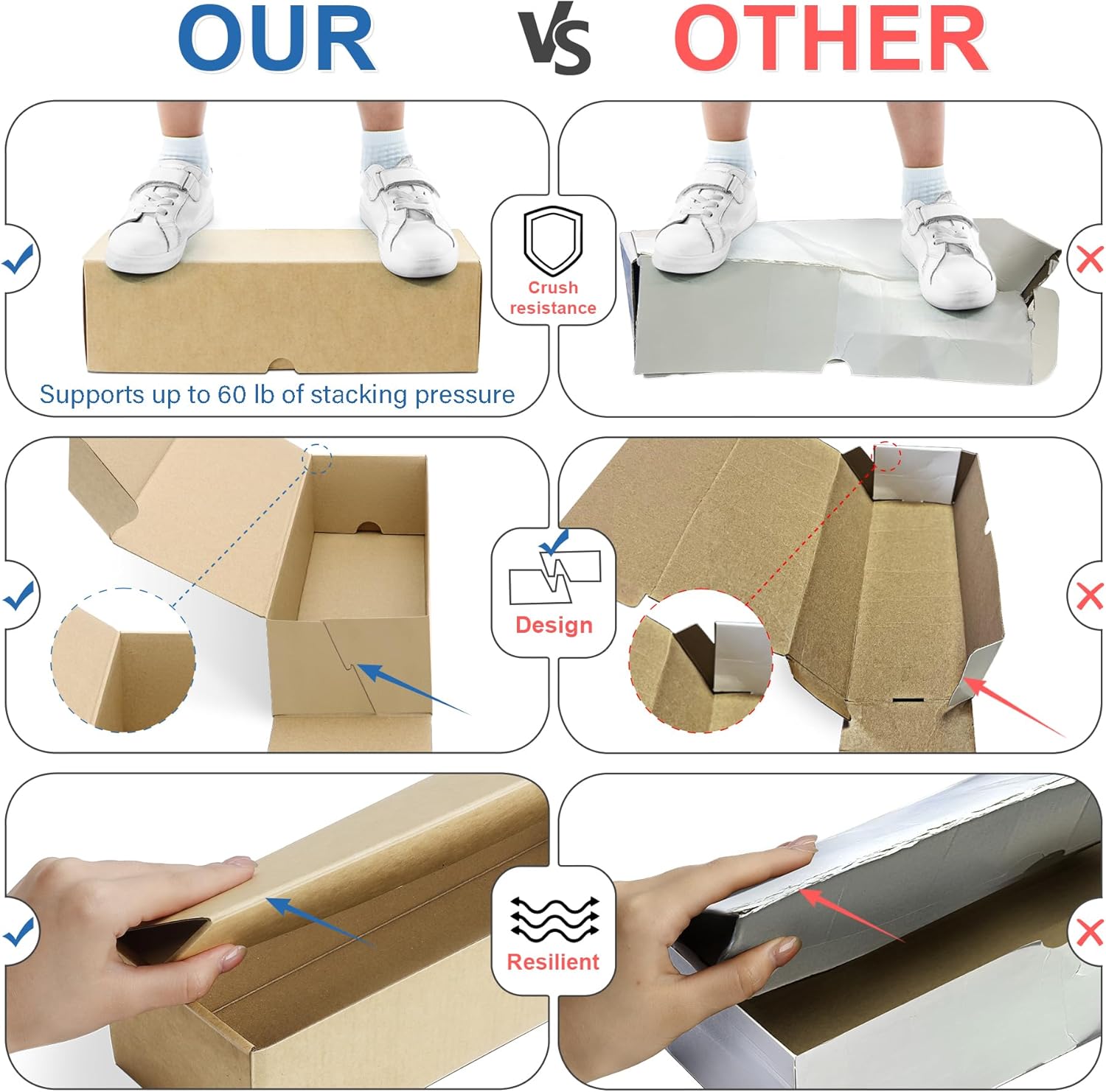Joyoumess 8-Pack Trading Card Storage Box with Dividers and Labels