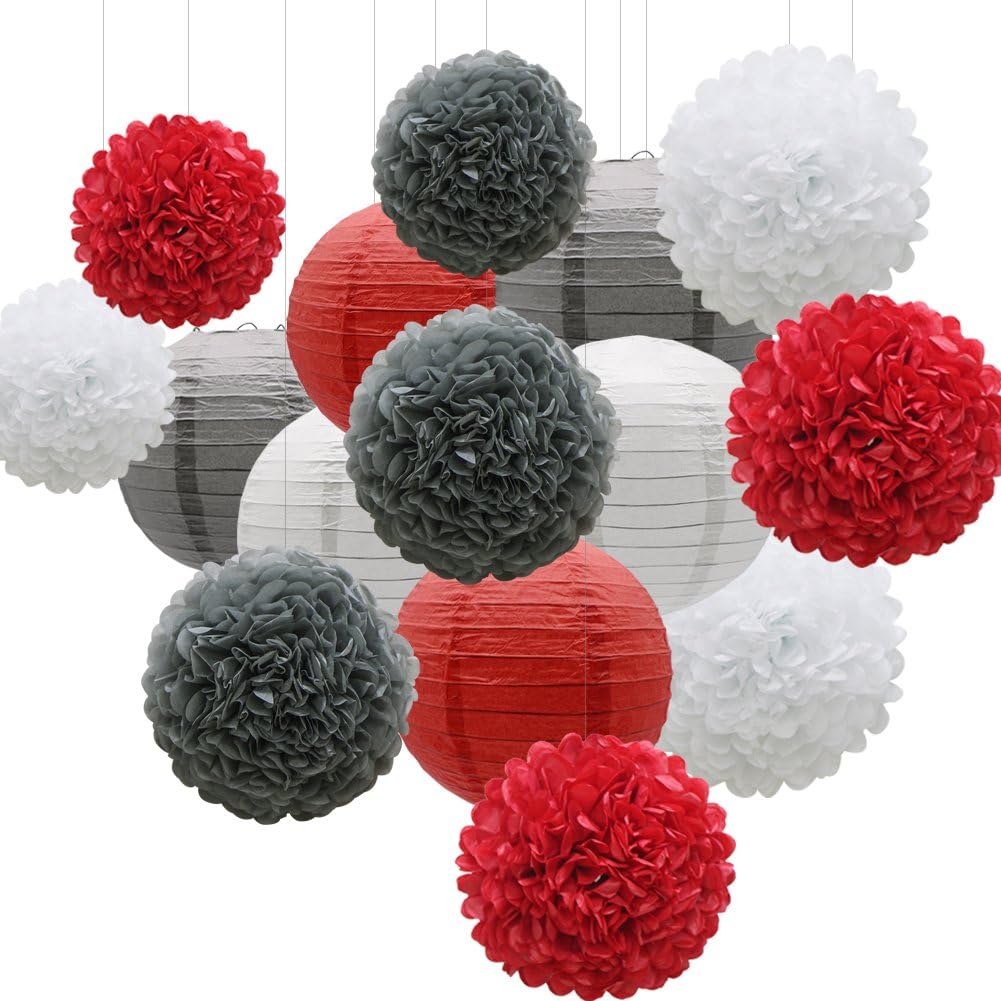KAXIXI 15pcs Hanging Party Decorations Set