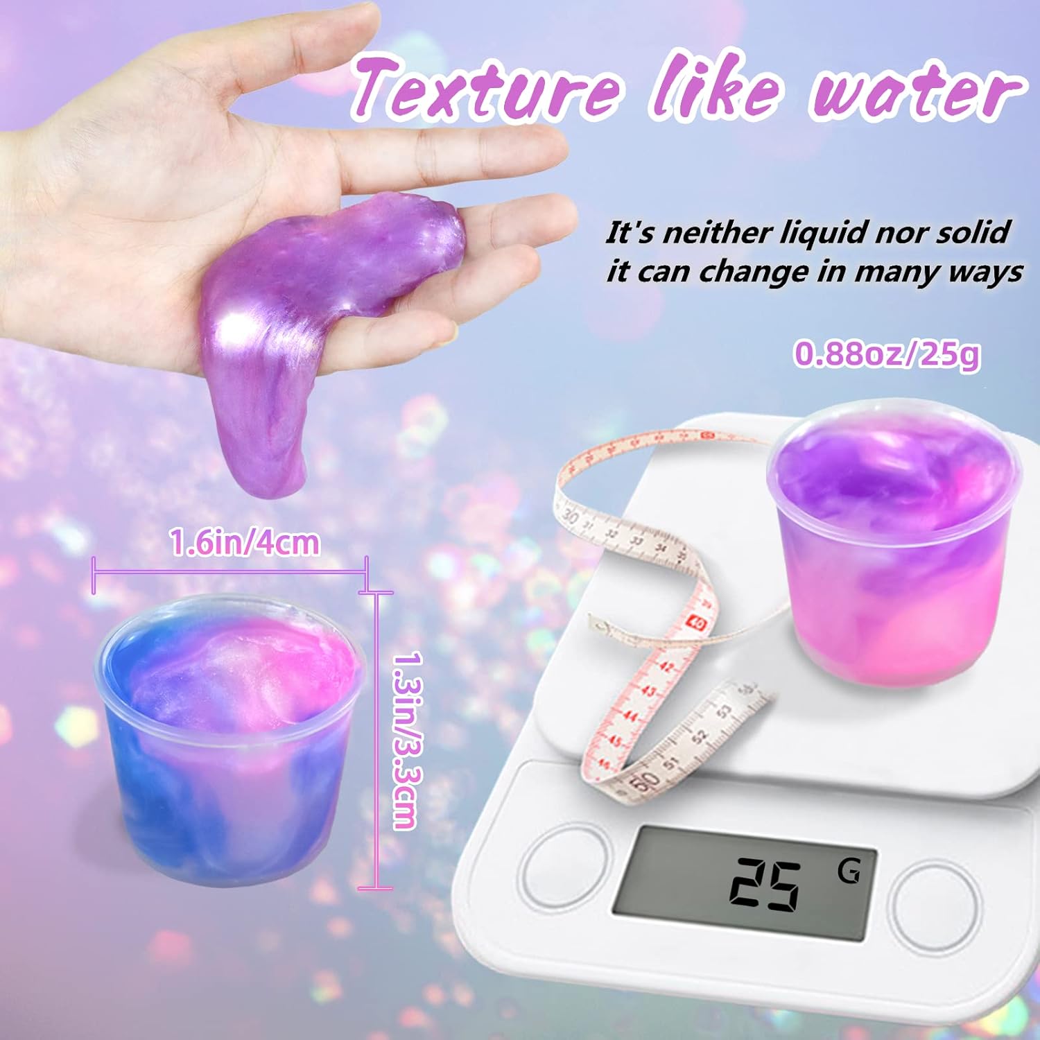 36 Pack Unicorn Galaxy Slime Kit for Kids
