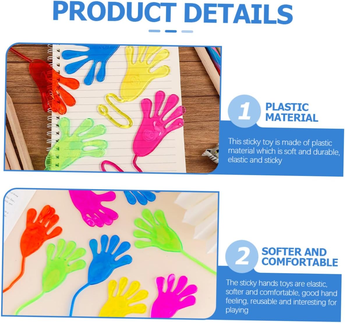 ERINGOGO 50pcs Stretchy Toys for Kids Party Favors